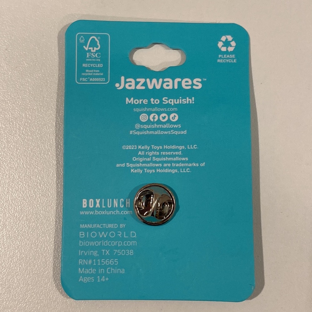 Squishmallow Clayton the Cow Label Pin - Picture 2 of 2